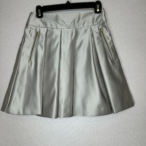 Ted Baker Layered Front Pleated Mini Skirt Zip Pockets 4
